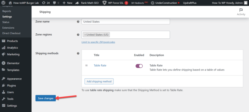 Click The &Quot;Save Changes&Quot; Button
