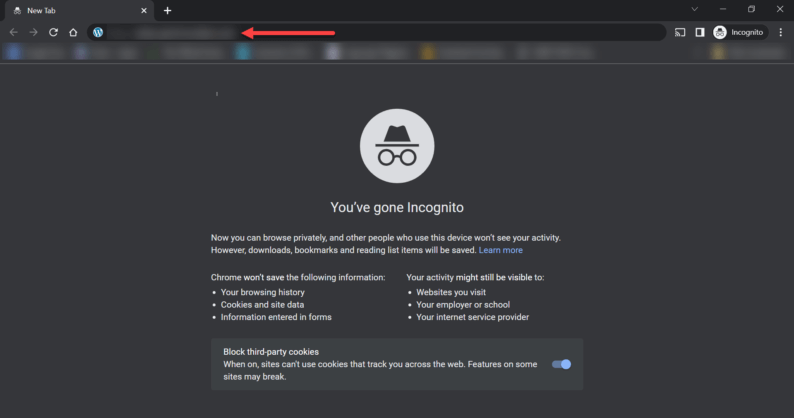 Open Incognito Mode, Paste The Url And Press The &Quot;Enter&Quot; Key.