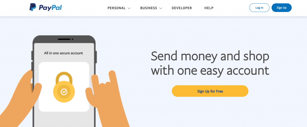 The PayPal payment gateway.