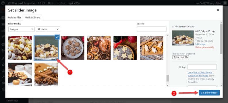 Select An Image For The Slider.