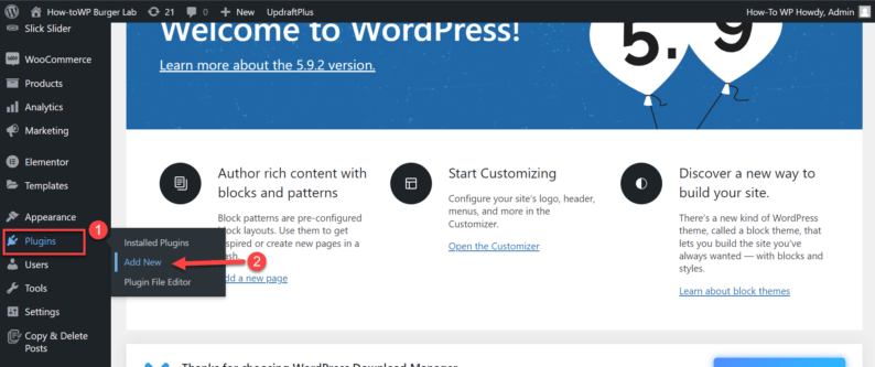 Go To &Quot;Plugins&Quot; And Click On &Quot;Add New.&Quot;