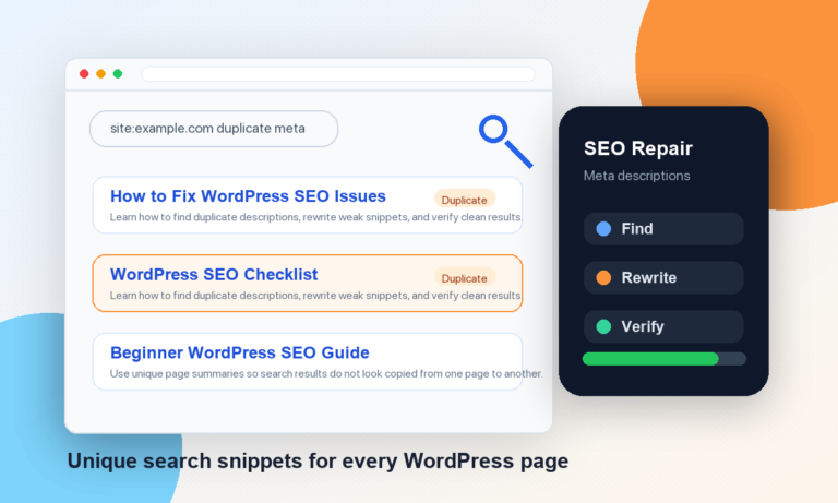 How to Fix Duplicate Meta Descriptions in WordPress [Step-by-Step]
