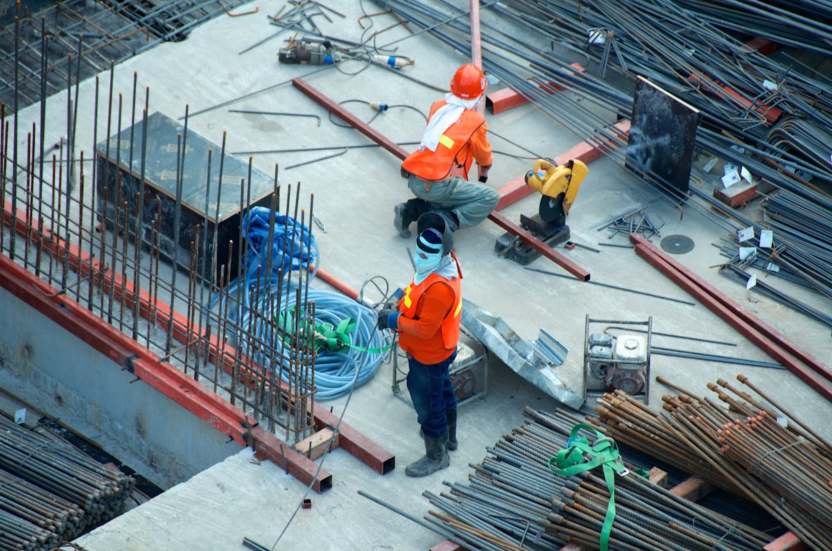 AI website builder for contractors showing a mobile-first contractor site with service area pages and quote form